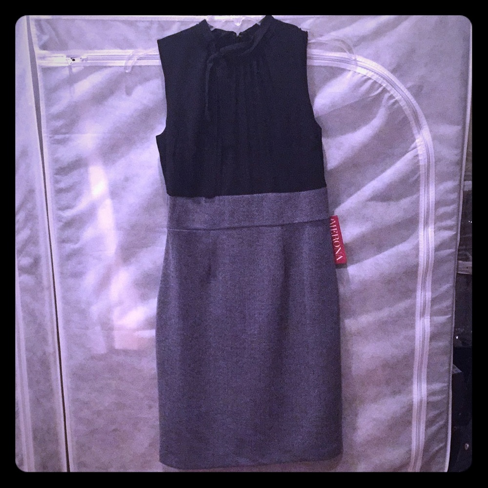 Black and gray business/work dress